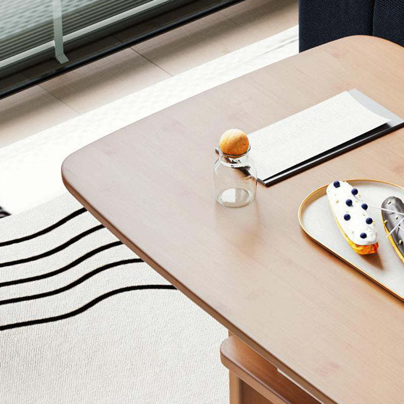Minimalist Bamboo Coffee Table — B / Wood