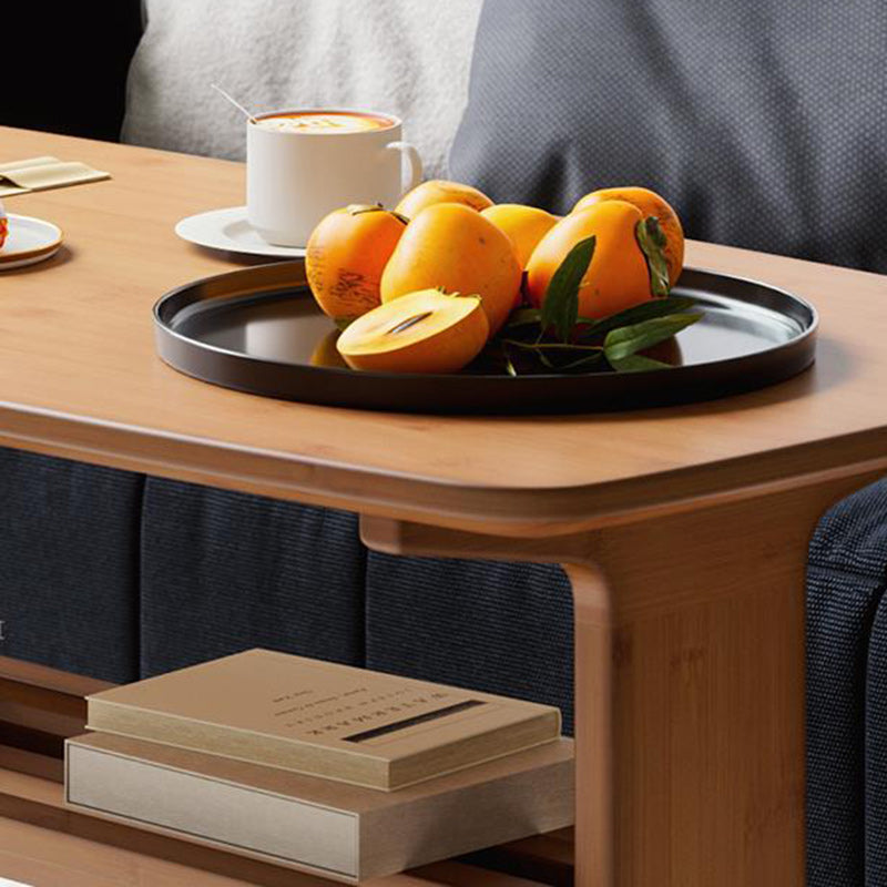 Minimalist Bamboo Coffee Table — B / Tea Color
