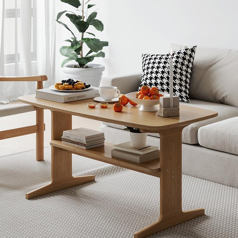 Minimalist Bamboo Coffee Table