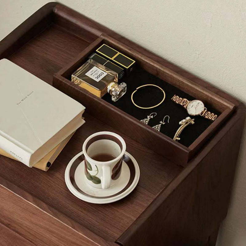 Vintage Solid Wood Rectangular 1-Drawer Nightstand