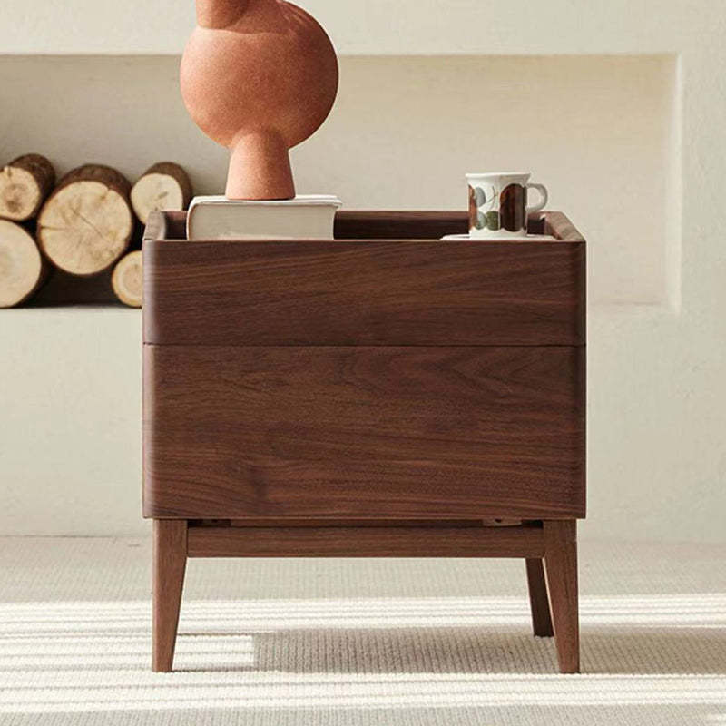 Vintage Solid Wood 1-Drawer Nightstand