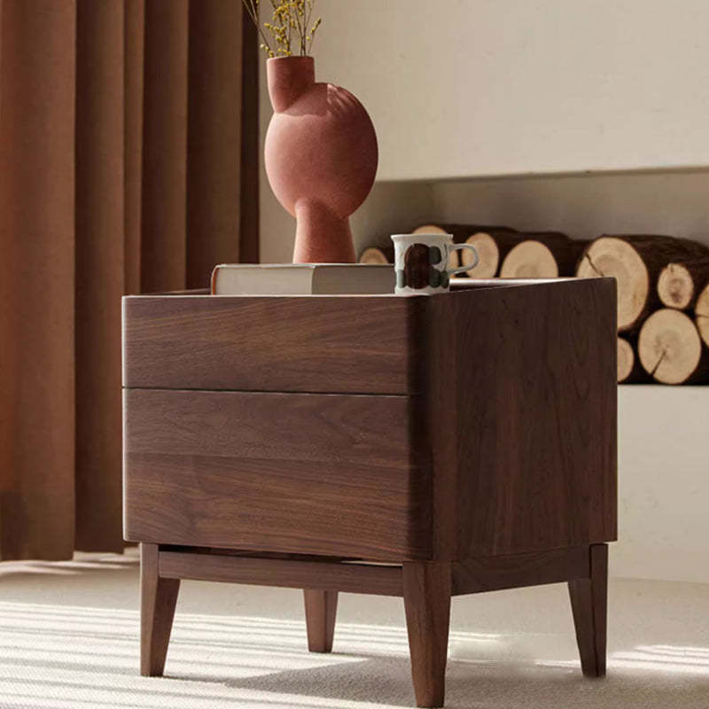 Vintage Solid Wood Rectangular 1-Drawer Nightstand