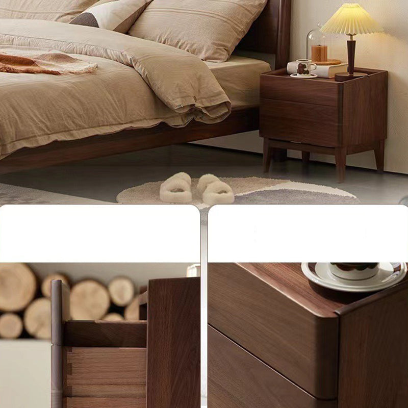 Vintage Solid Wood 1-Drawer Nightstand