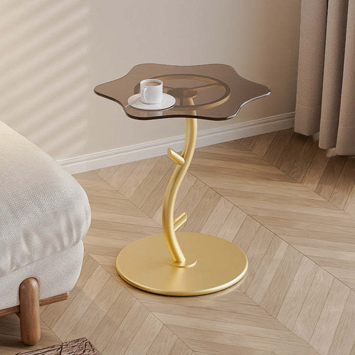 Cloud Rock Slab Tempered Glass Coffee Table