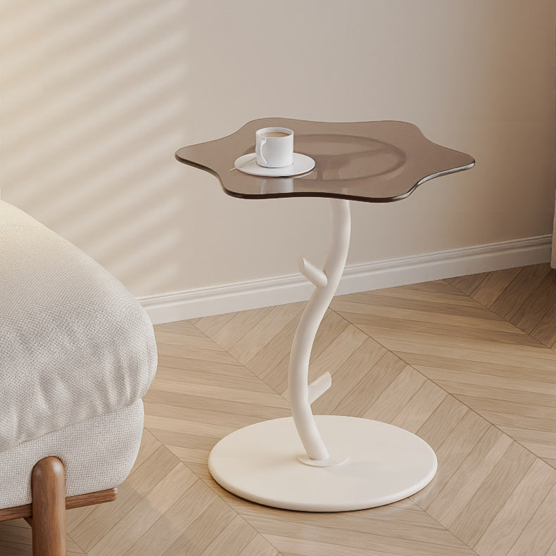 Cloud Rock Slab Tempered Glass Coffee Table