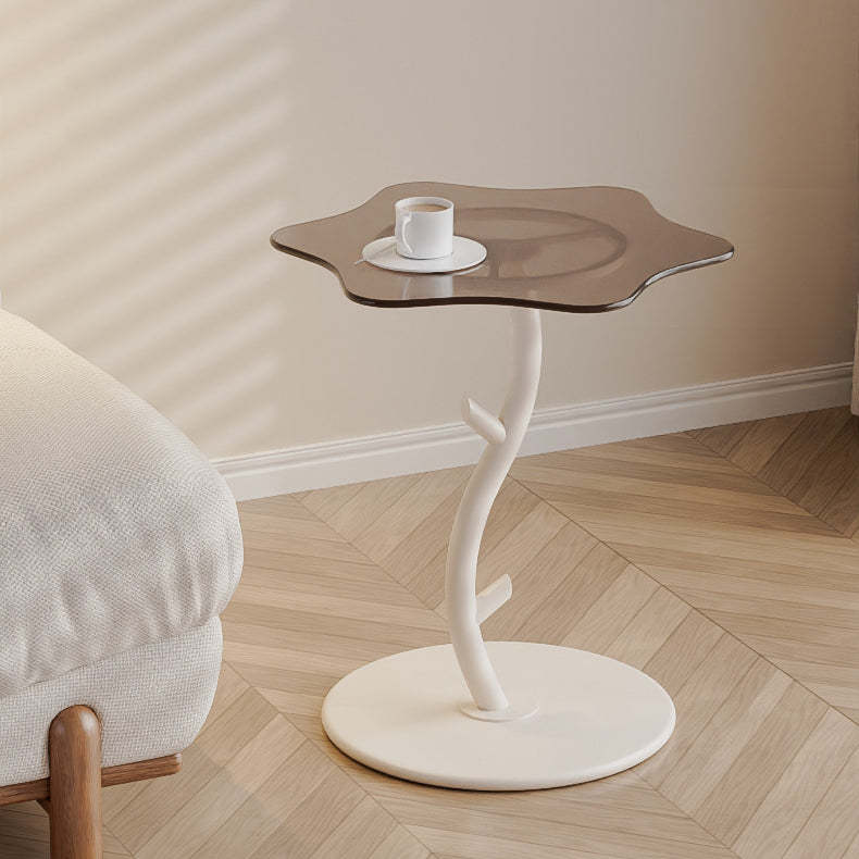 Cloud Rock Slab Tempered Glass Coffee Table