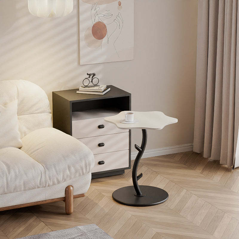 Cloud Rock Slab Tempered Glass Coffee Table — Branches / Black - Tempered Glass