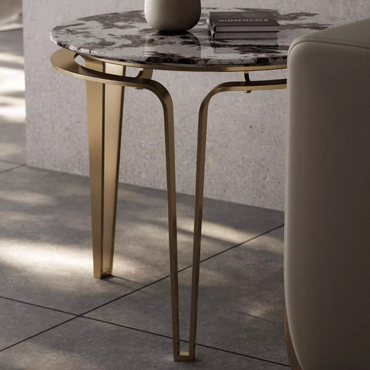 Luxury Marble Stainless Steel Coffee Table