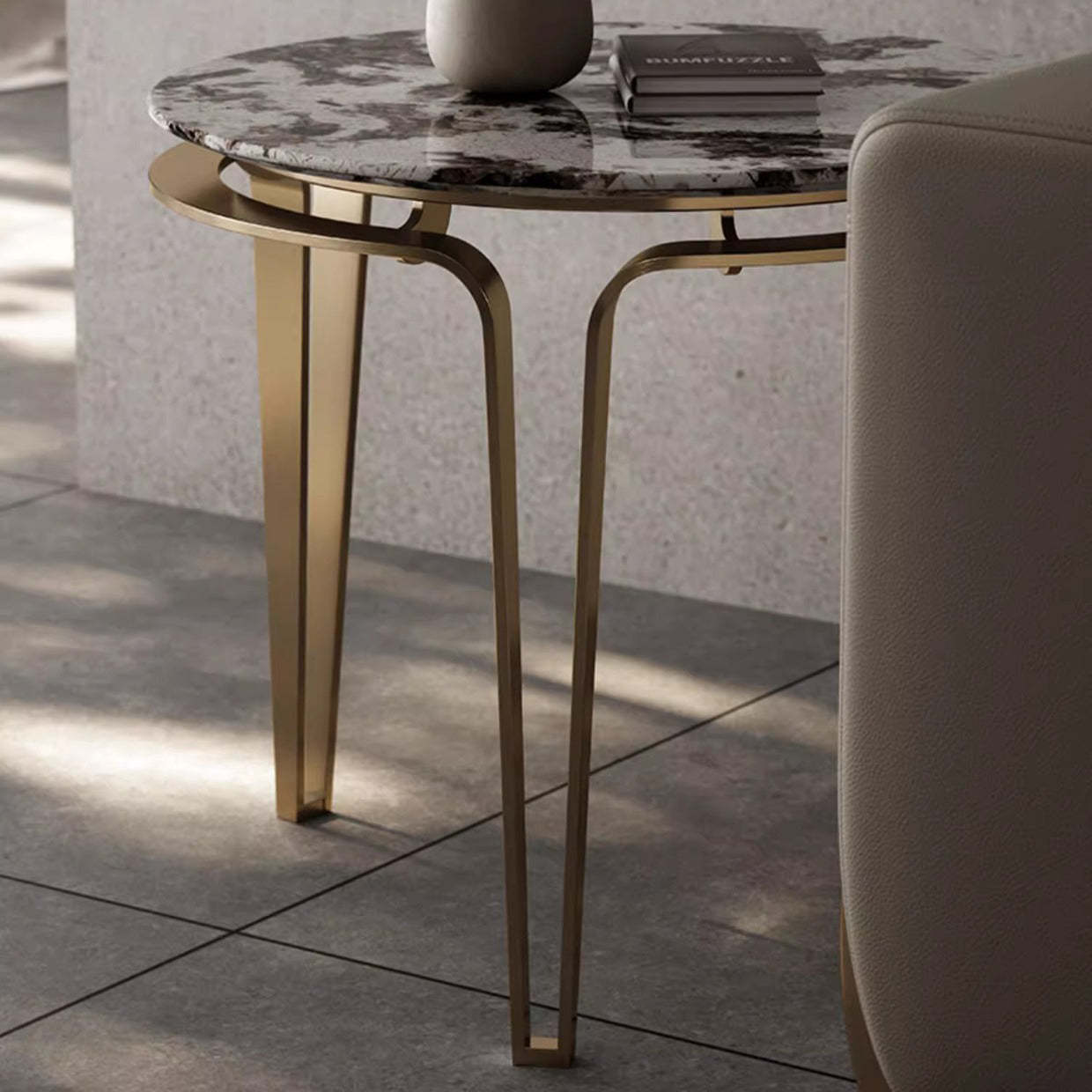 Luxury Marble Stainless Steel Coffee Table
