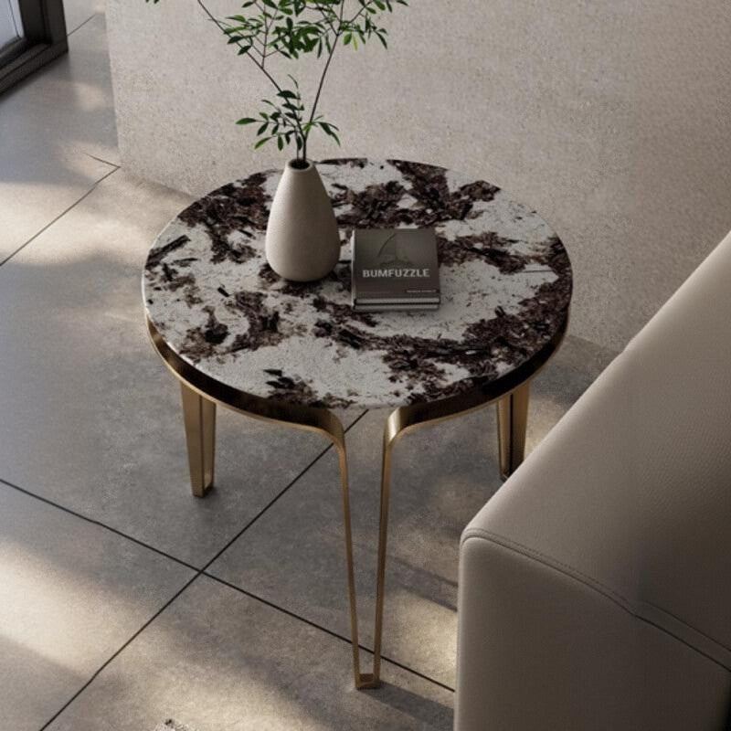 Luxury Marble Stainless Steel Coffee Table