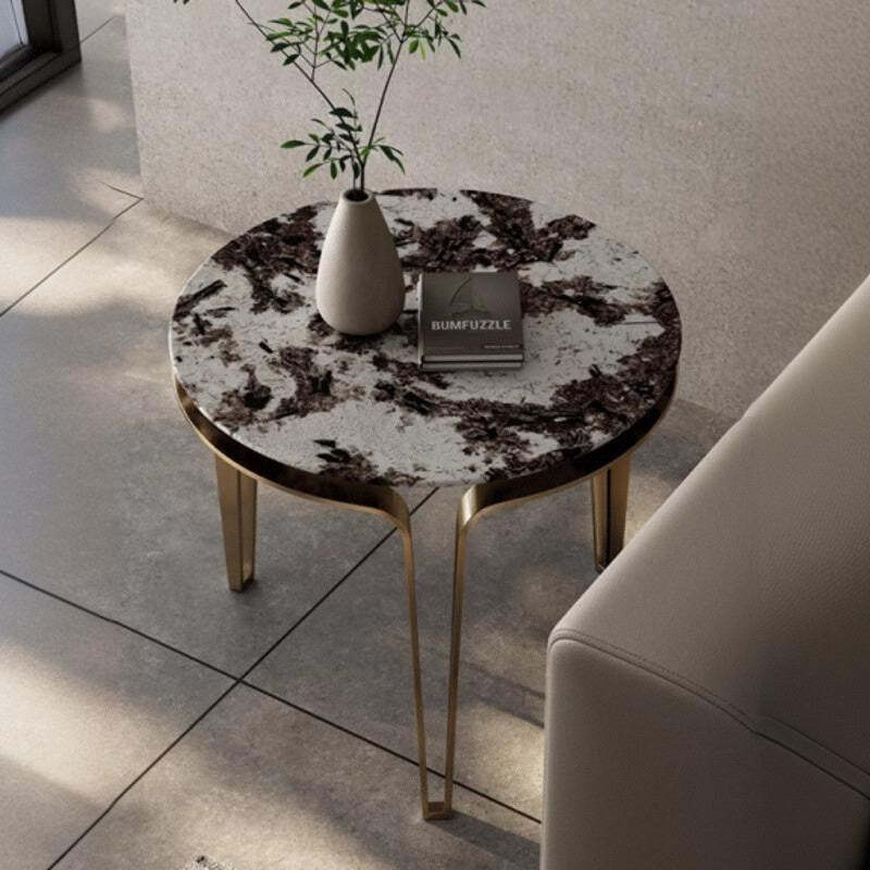 Luxury Marble Stainless Steel Coffee Table