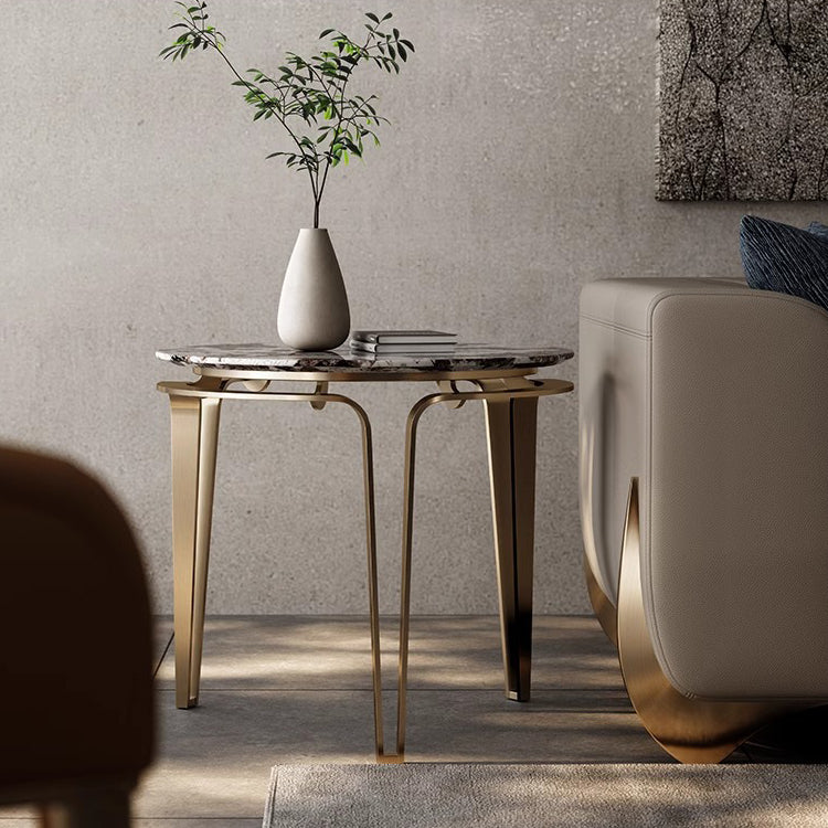Luxury Marble Stainless Steel Coffee Table
