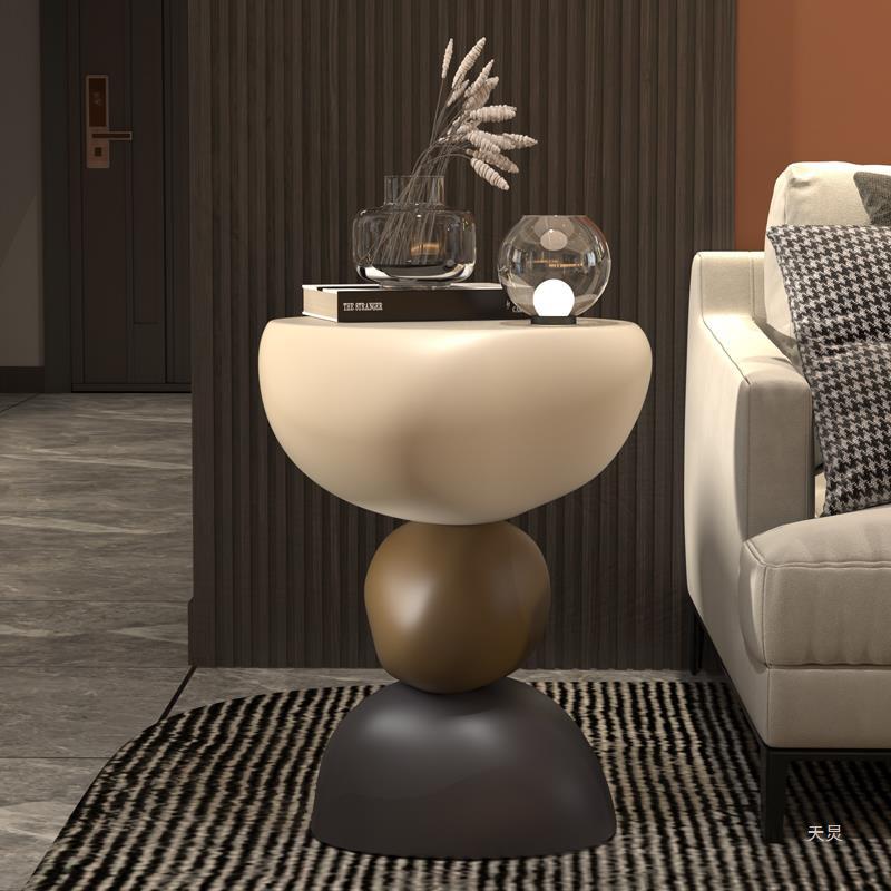 Round Resin End Table