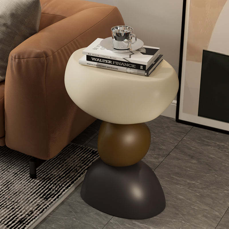 Round Resin End Table