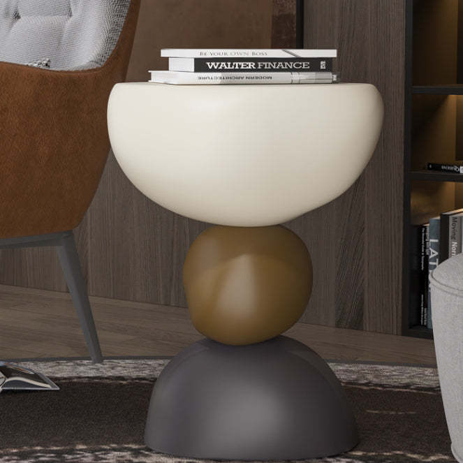 Round Resin End Table