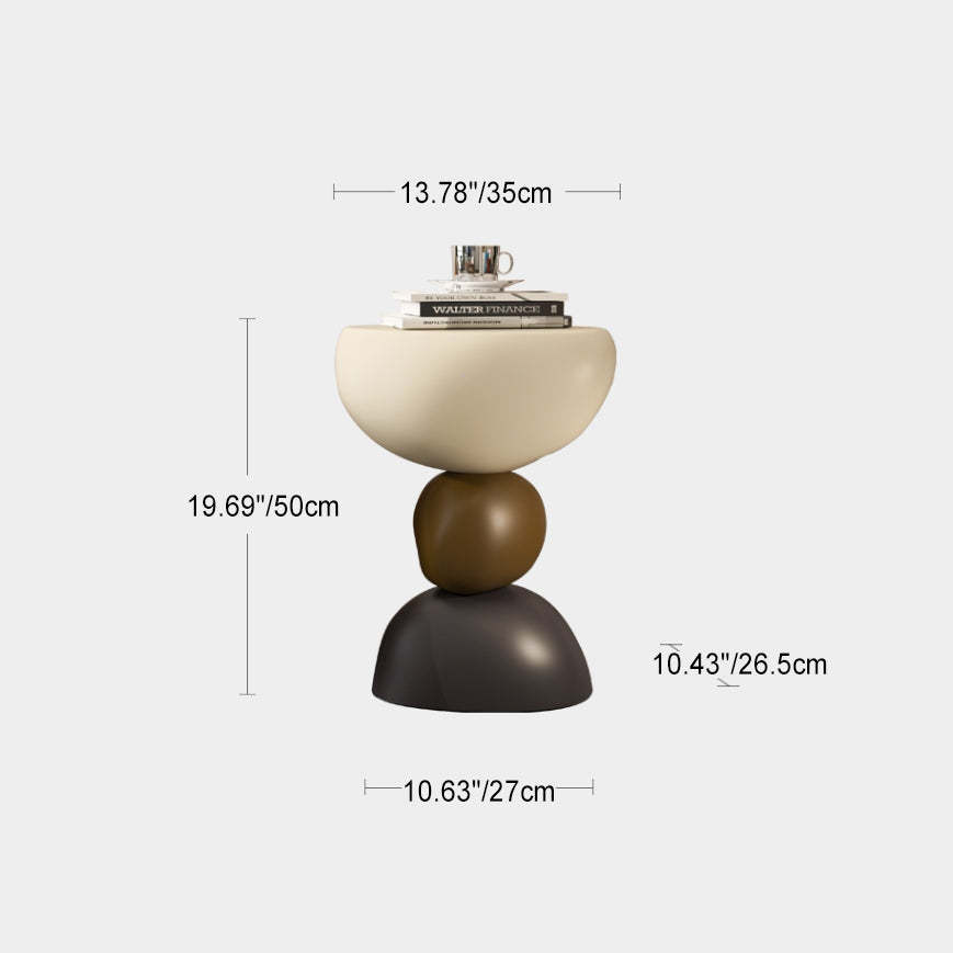 Round Resin End Table