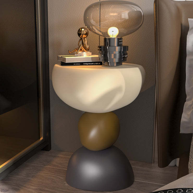 Round Resin End Table