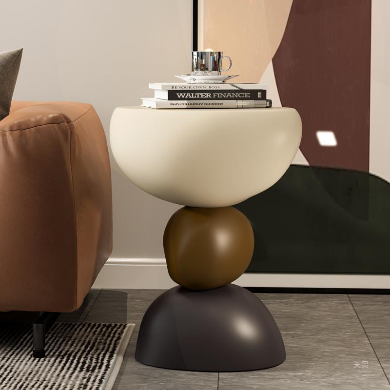Round Resin End Table