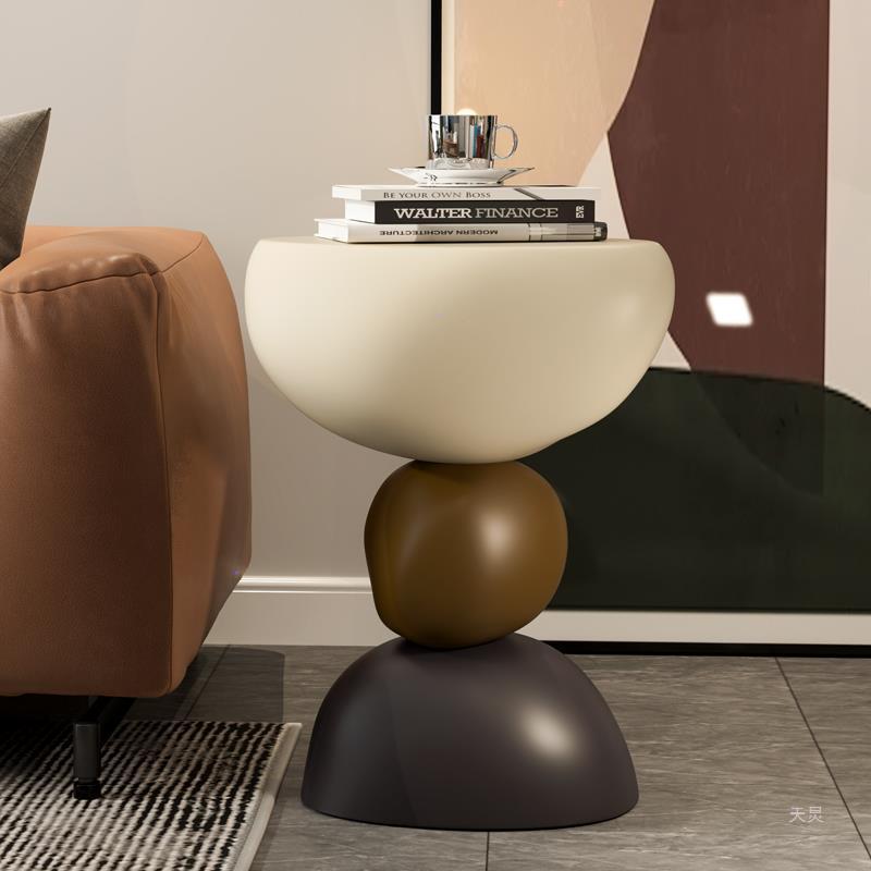 Round Resin End Table