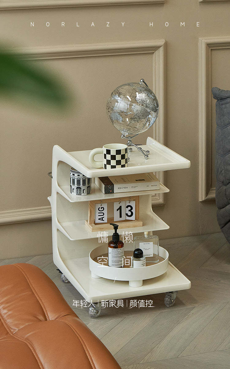 Nordic Plastic 4-Tier Movable End Table