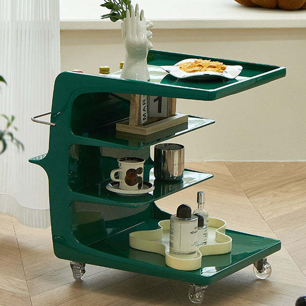 Lighom nordic 4-tier movable gray end & side tables