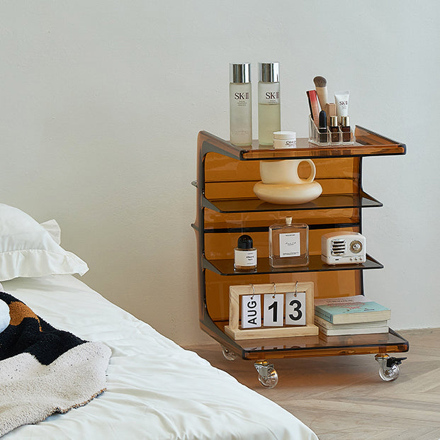 Nordic Plastic 4-Tier Movable End Table