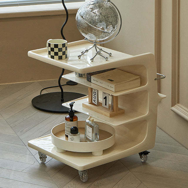 Nordic Plastic 4-Tier Movable End Table