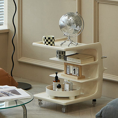 Nordic Plastic 4-Tier Movable End Table