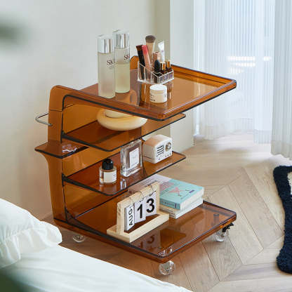 Nordic Plastic 4-Tier Movable End Table