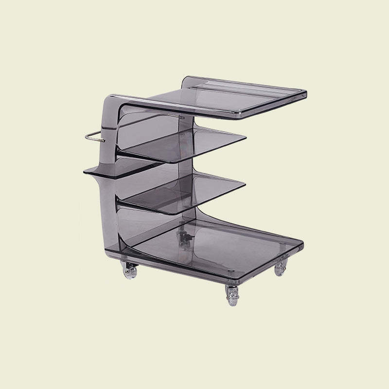 Nordic Plastic 4-Tier Movable End Table