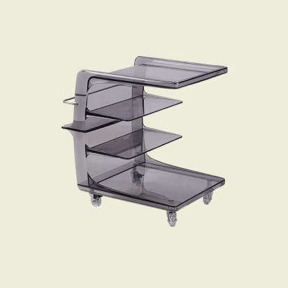 Nordic Plastic 4-Tier Movable End Table