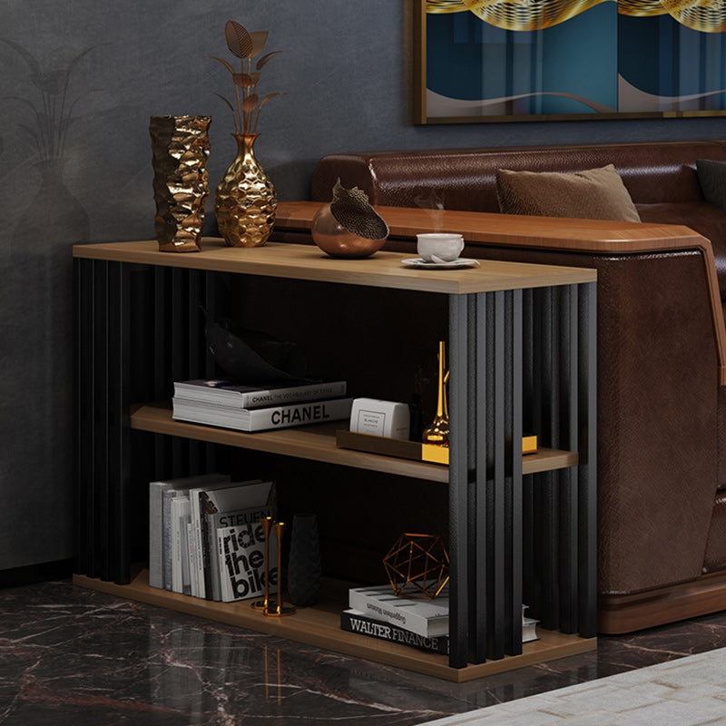 Vintage Particle Board Iron 3-Tier End Table