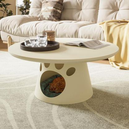 Round Iron Cat Nest Coffee Table
