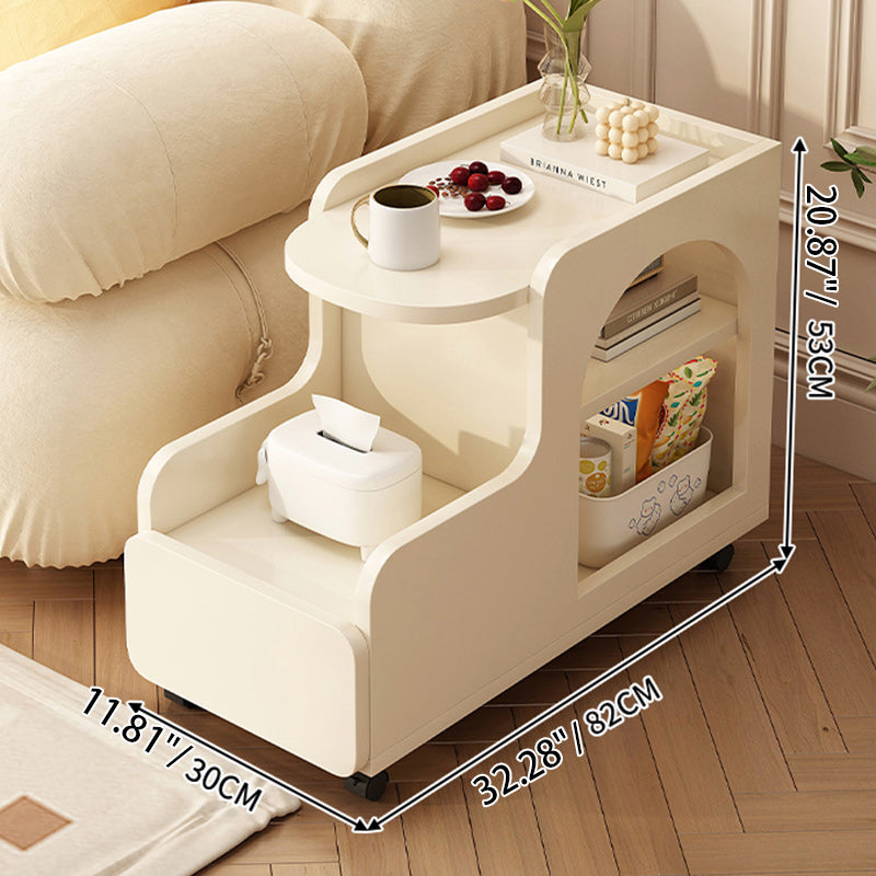 Scandinavian Movable 3-Tier End Table