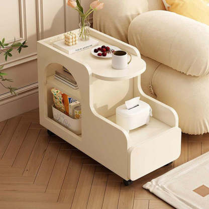 Scandinavian Movable 3-Tier End Table