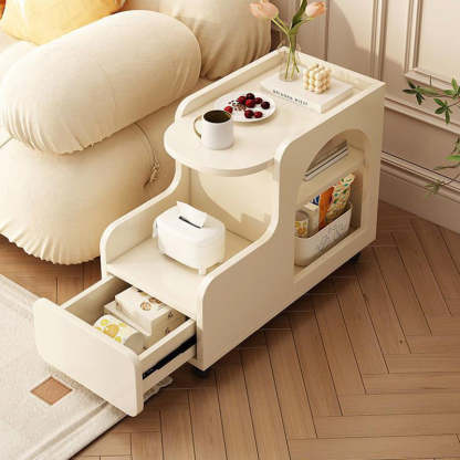 Scandinavian Movable 3-Tier End Table