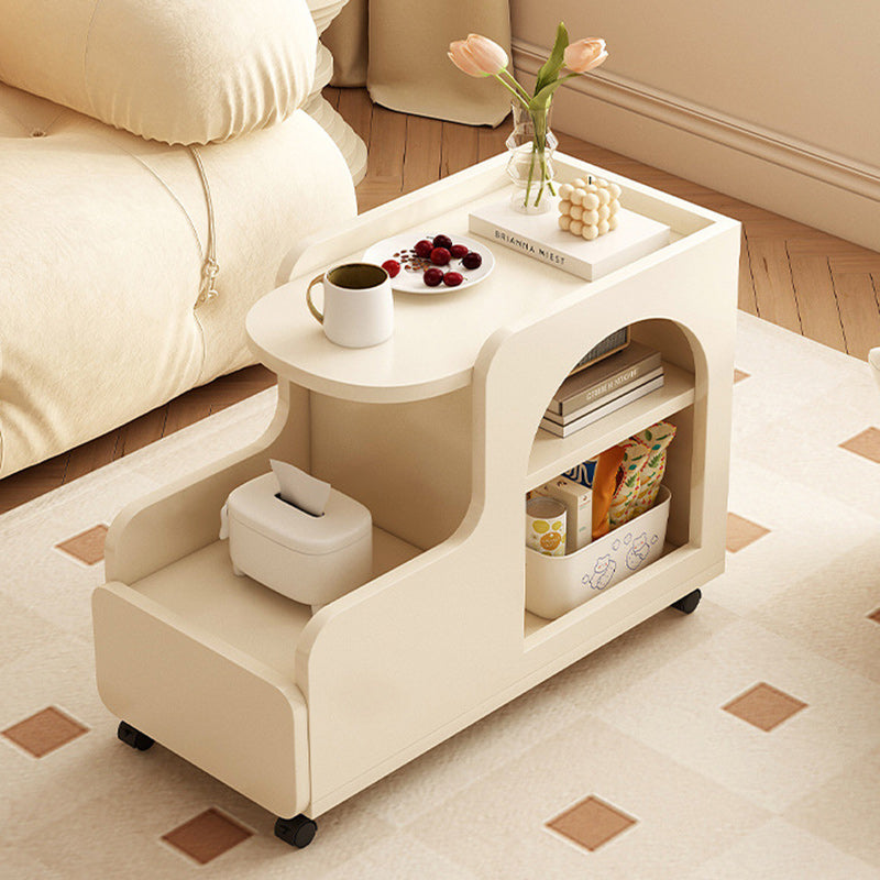 Scandinavian Movable 3-Tier End Table — Without Drawers