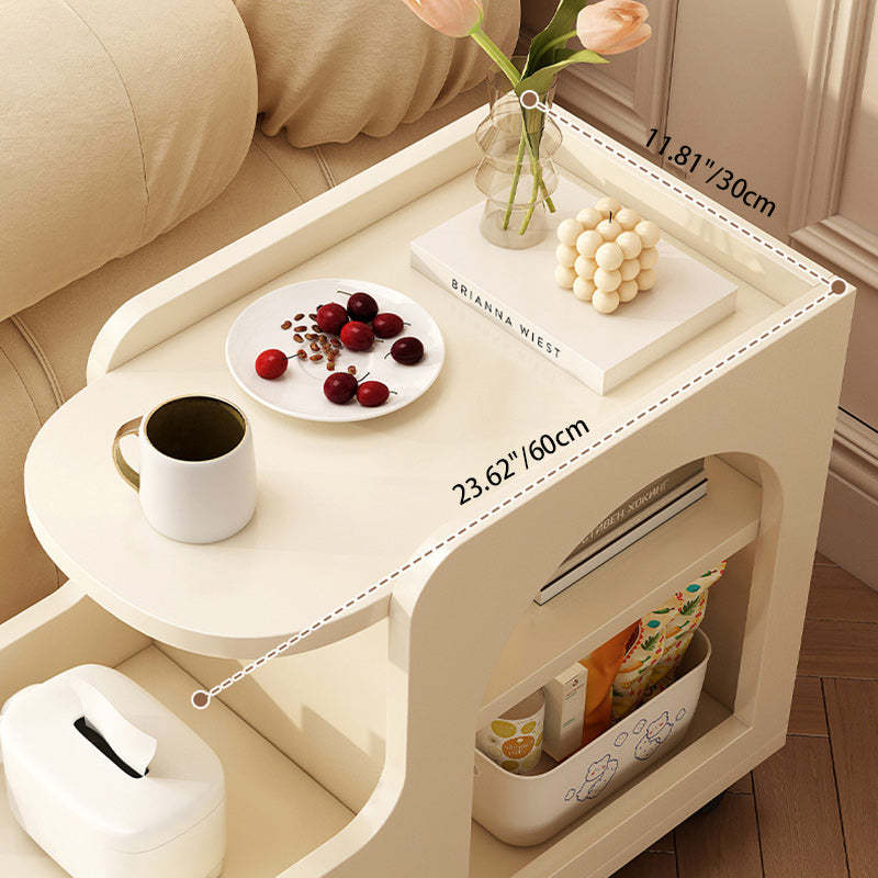 Scandinavian Movable 3-Tier End Table