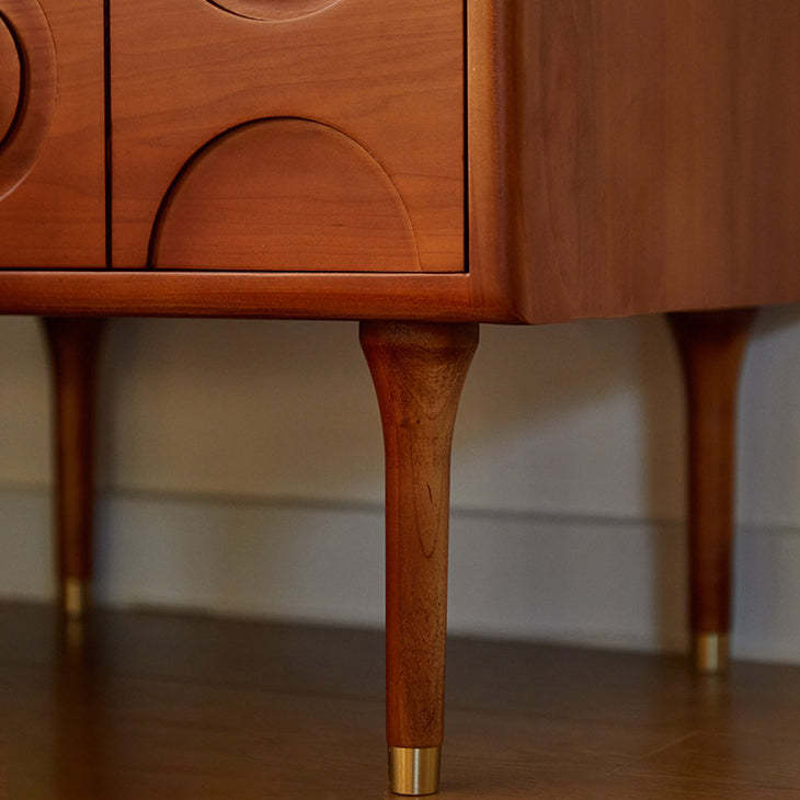 Vintage Wood Storage Nightstand
