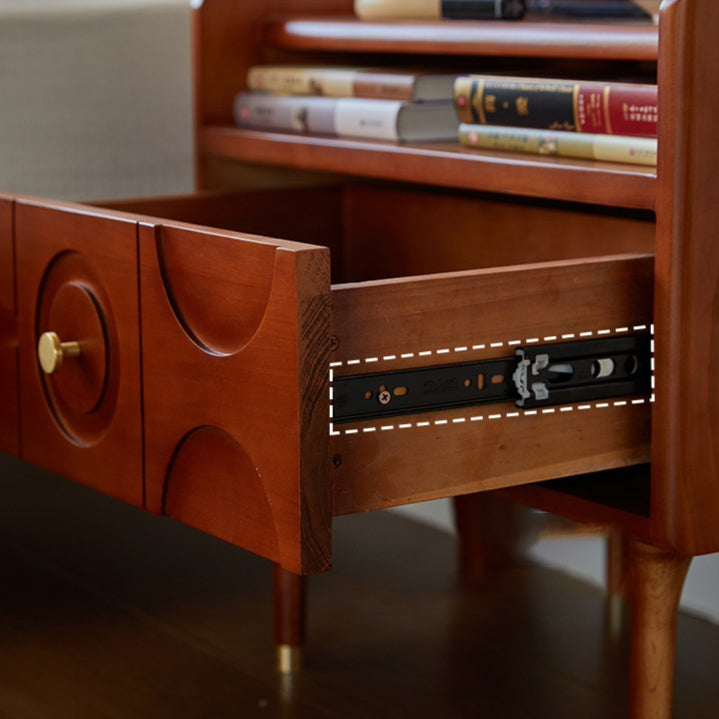 Vintage Wood Storage Nightstand