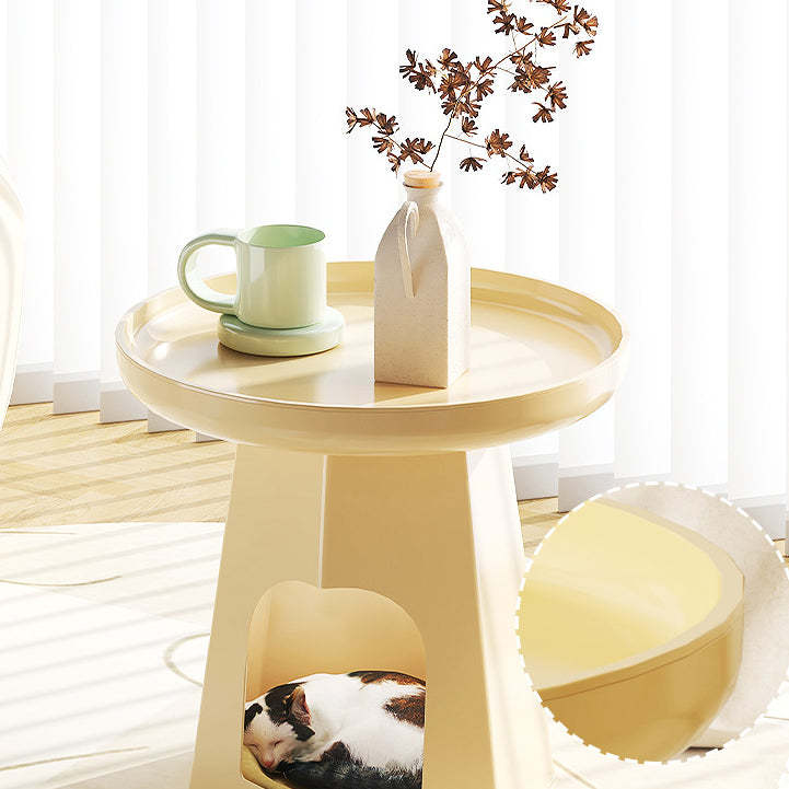 Minimalist Plastic Cat Hole Side Table