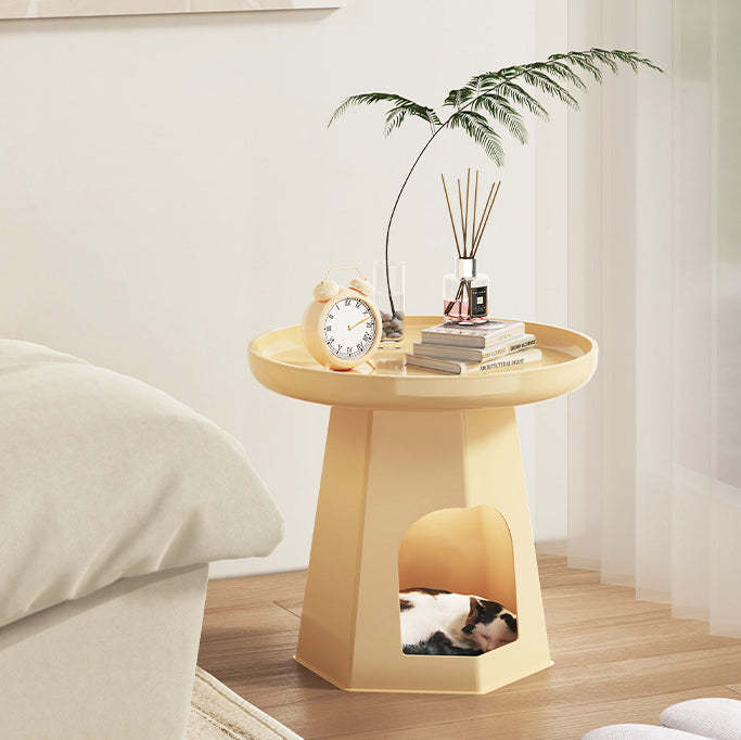 Minimalist Plastic Cat Hole Side Table