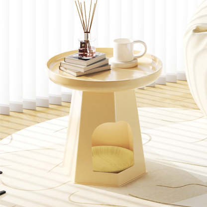 Minimalist Plastic Cat Hole Side Table