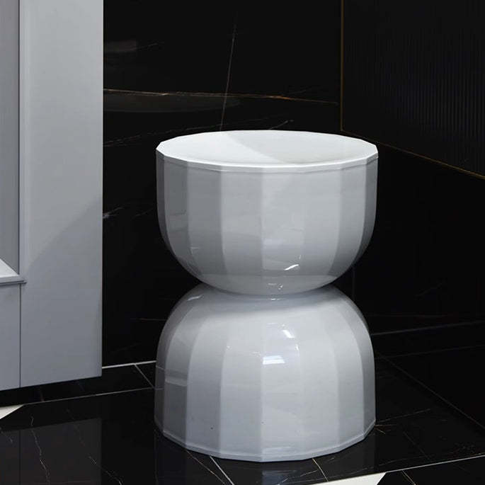 Contemporary Geometric Hourglass End Table