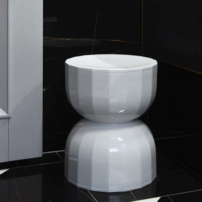 Contemporary Geometric Hourglass End Table