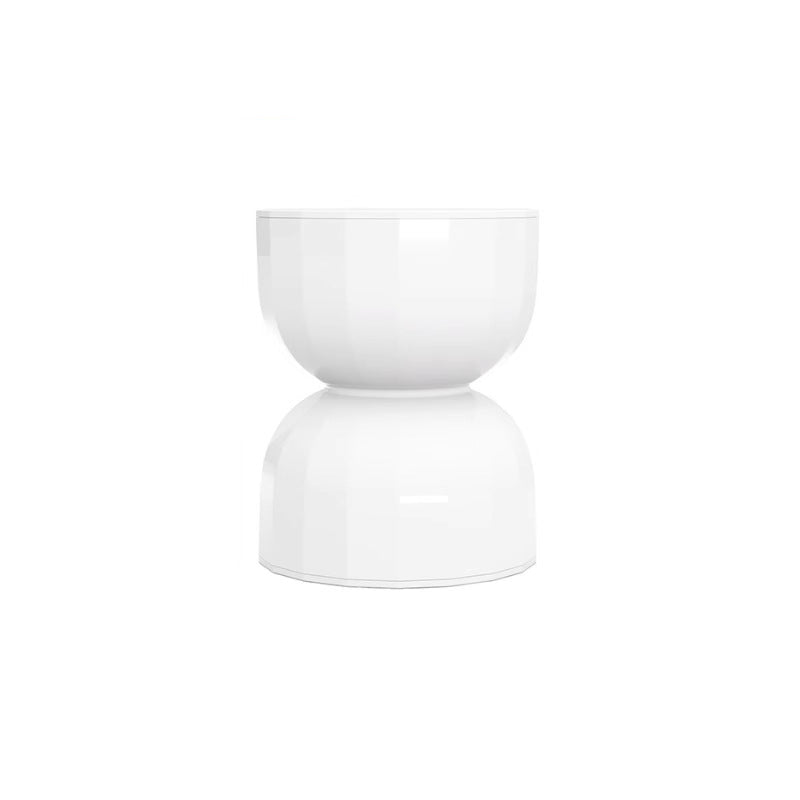 Contemporary Geometric Hourglass End Table