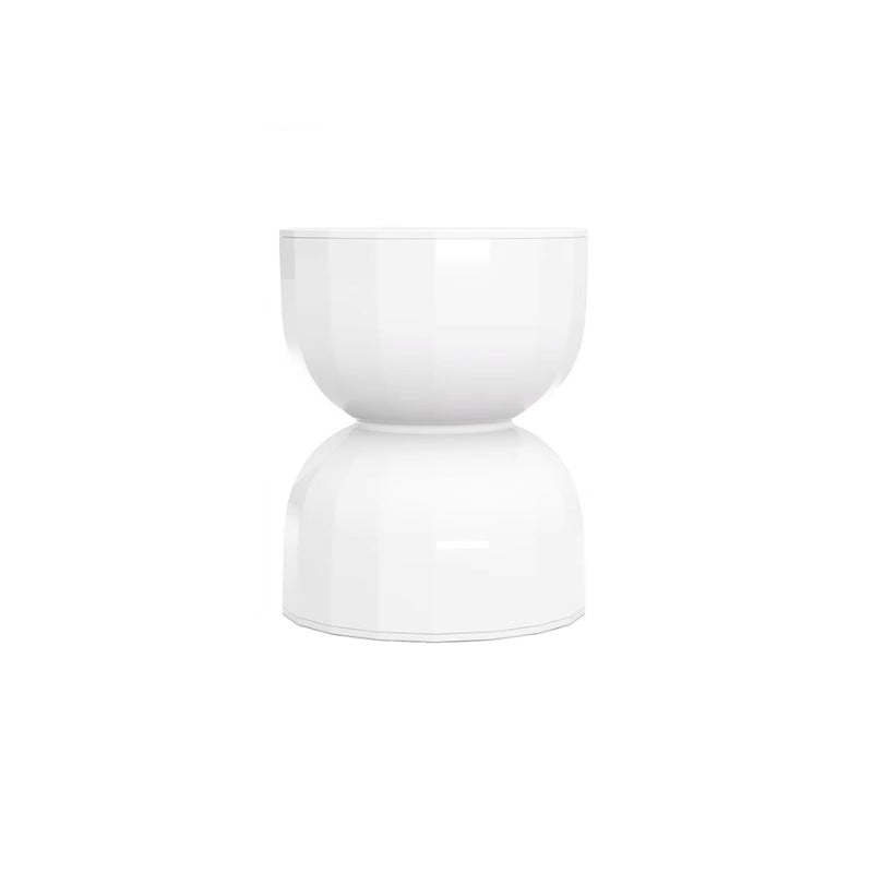 Contemporary Geometric Hourglass End Table