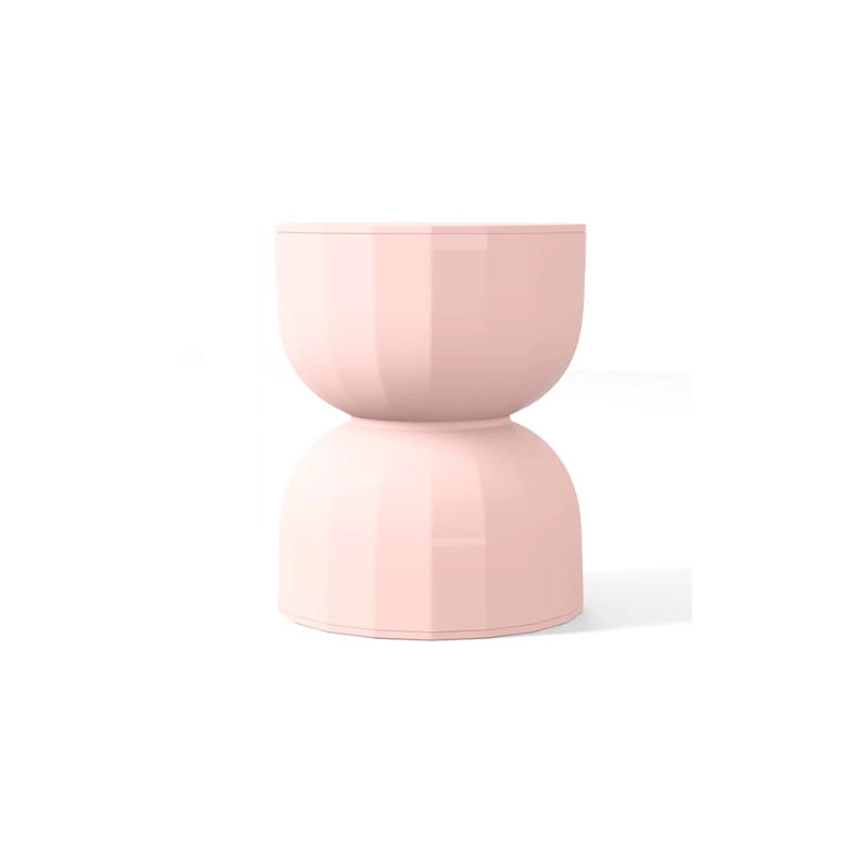 Contemporary Geometric Hourglass End Table
