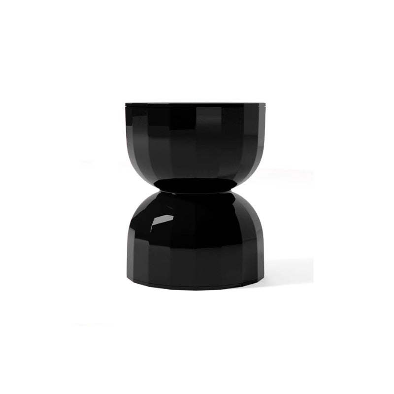 Contemporary Geometric Hourglass End Table
