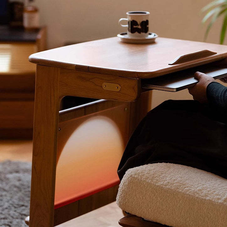 Nordic Movable Wood End Table
